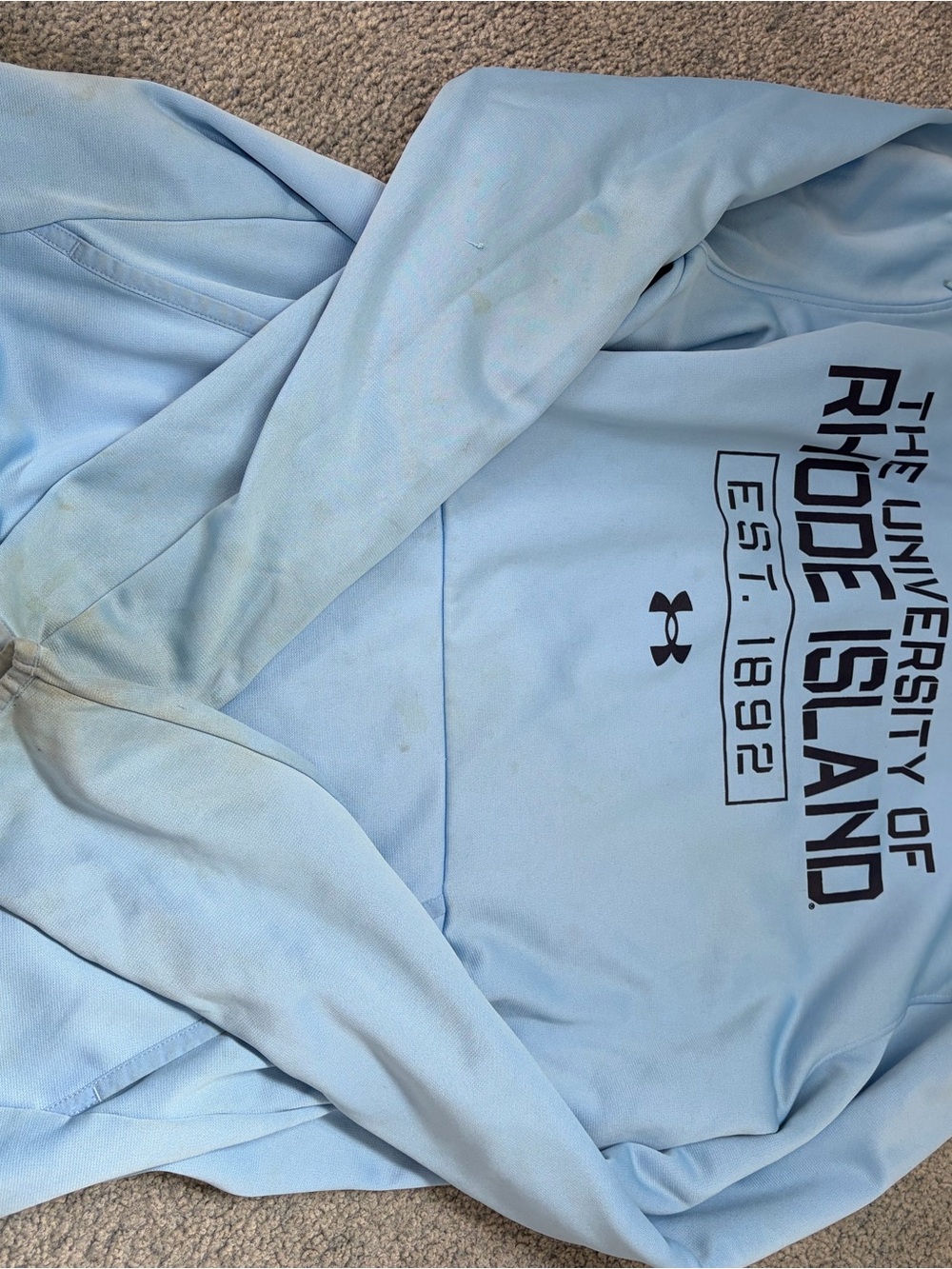 Under Armour Light Blue University of Rhode Island Pullover Sweatshirt